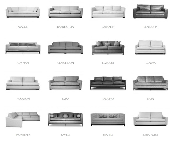 contemporary sofas all